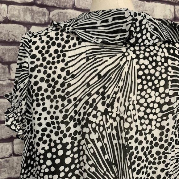 Allison Taylor V-Neck Blouse Size Medium - Picture 6 of 8